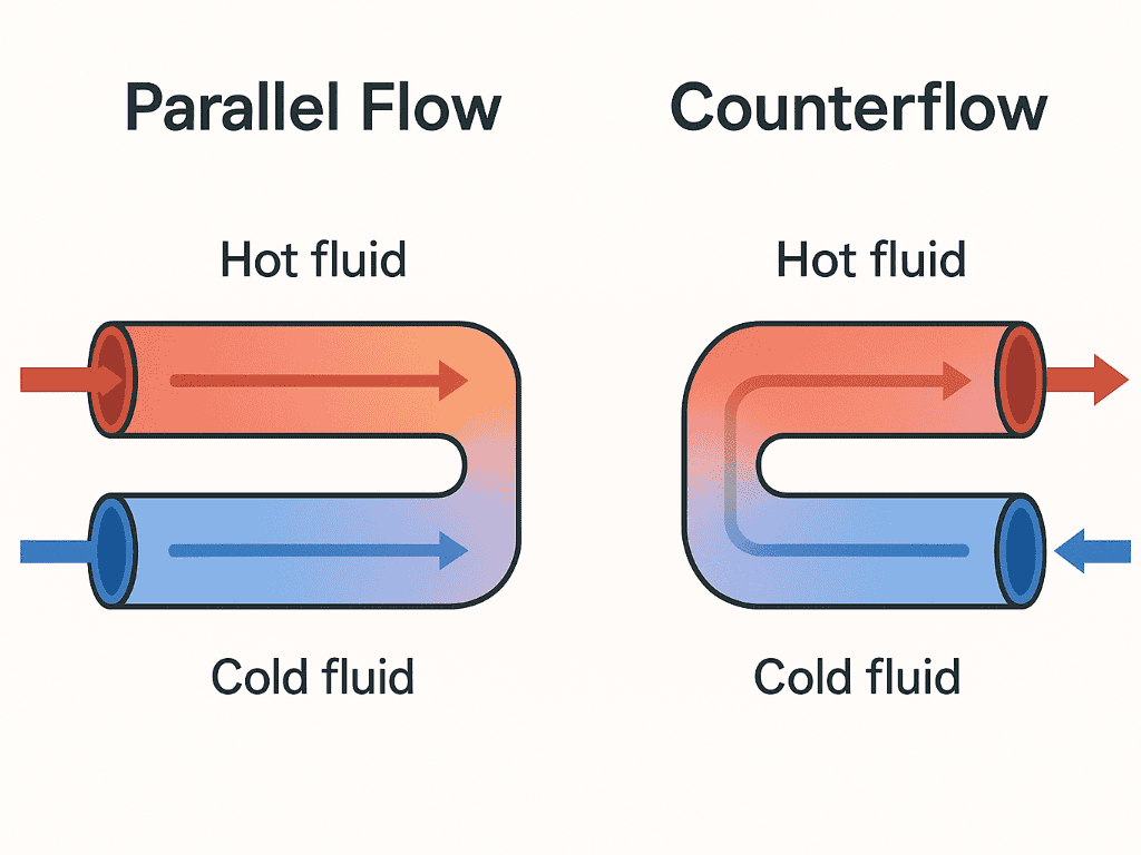 Counterflow vs. Parallel Flow: Key Differences, Efficiency & Applications